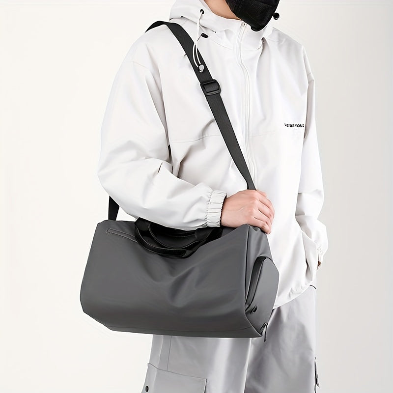 Waterproof Travel Bag, Large Capacity Handbag For Men, Lightweight Sport Fitness Bag With Multi Compartment
