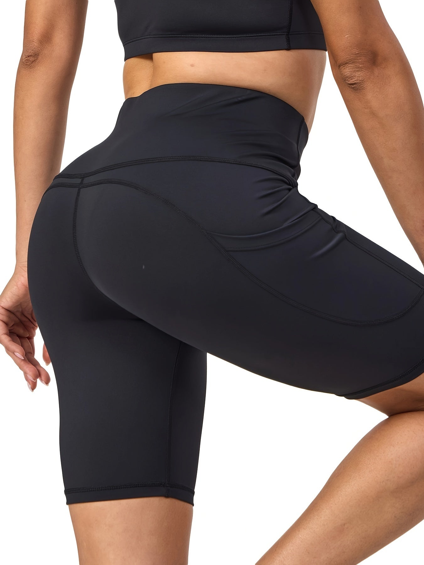3 Pack High Waist Yoga Pants With Pockets For Women Tummy Control Workout Leggings Black Blue Green