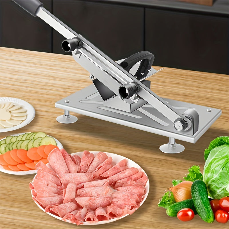 1pc Premium Kitchen Slicer - Effortlessly Cut Meat, Fruits & Veggies with Adjustable Thickness - Durable & Versatile Cutting Tool