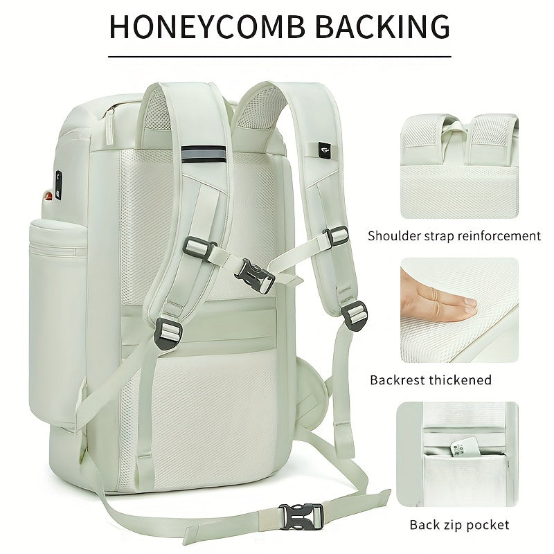Large Capacity Travel Backpack, bag with Dry and Wet Separation, Shoes Compartment, Waterproof, Trendy, and Ideal for Daily Use