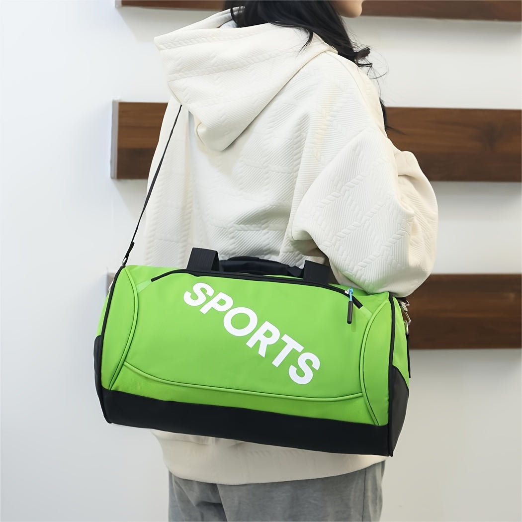 Stylish Gym & Travel Bag - Large Capacity, Durable Oxford Fabric, Multi-Functional Shoulder & Crossbody Design For Fitness
