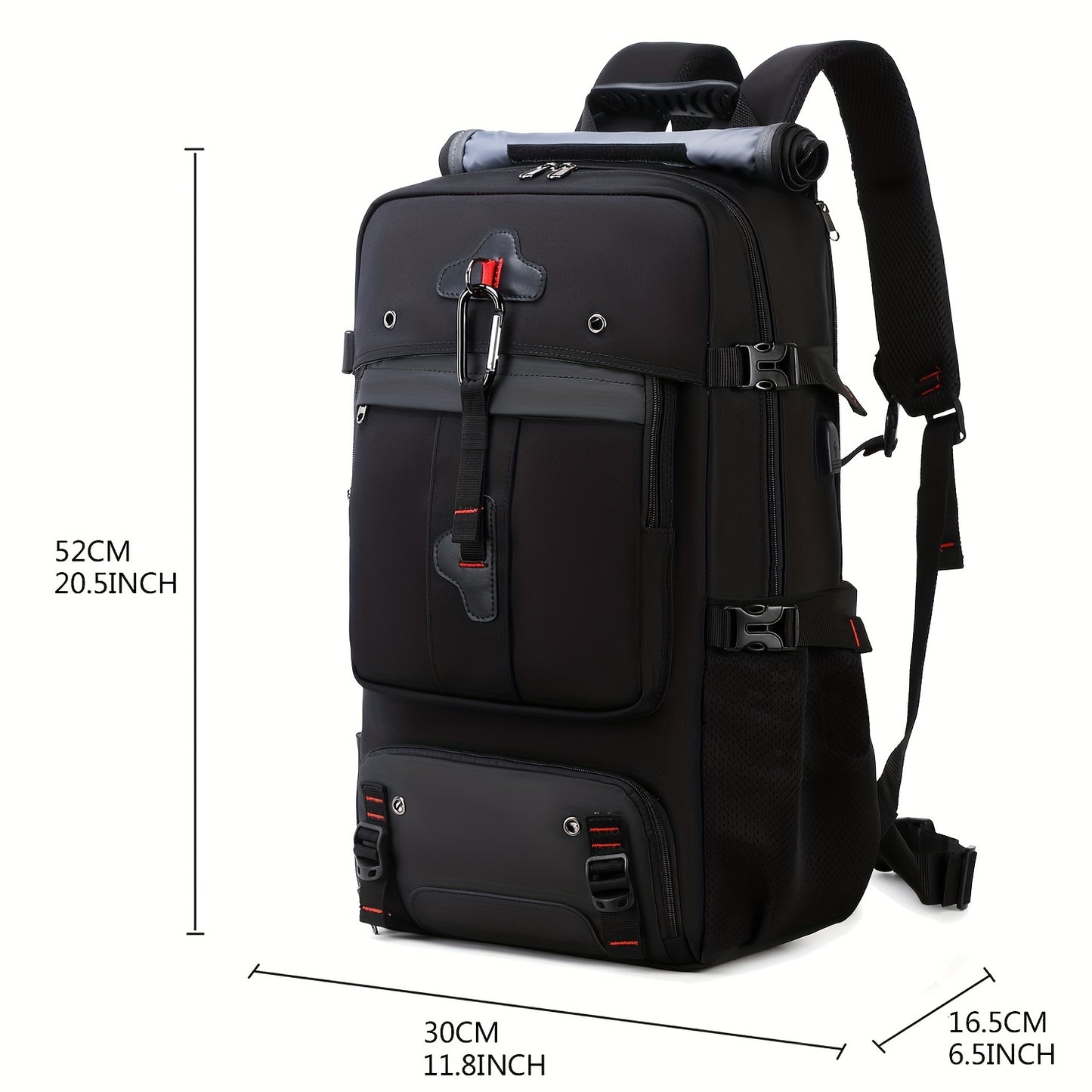 Large Capacity Multi-Functional Travel Hiking Backpack, Waterproof, Multiple Compartments, for Camping, Trips, and Outdoor Adventures