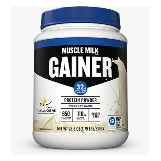 Muscle Milk Gainer Protein Powder, Vanilla Cream, 32g Protein, 1.79lbs