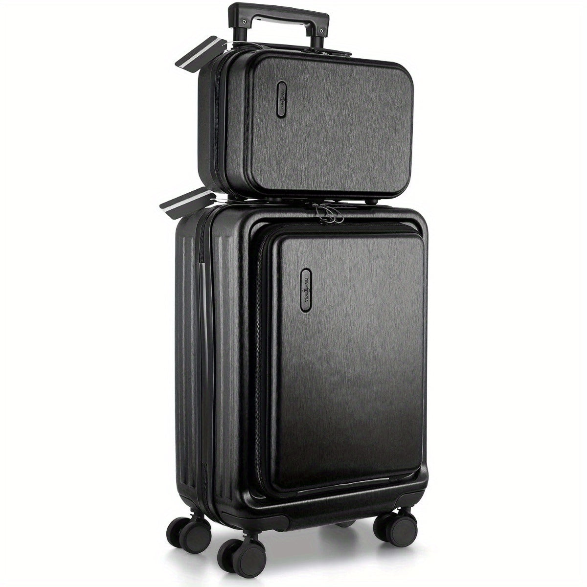 US - TSA Lock Expandable Hardshell Luggage Set 2 Pc Carry-On Spinner Suitcase & Case