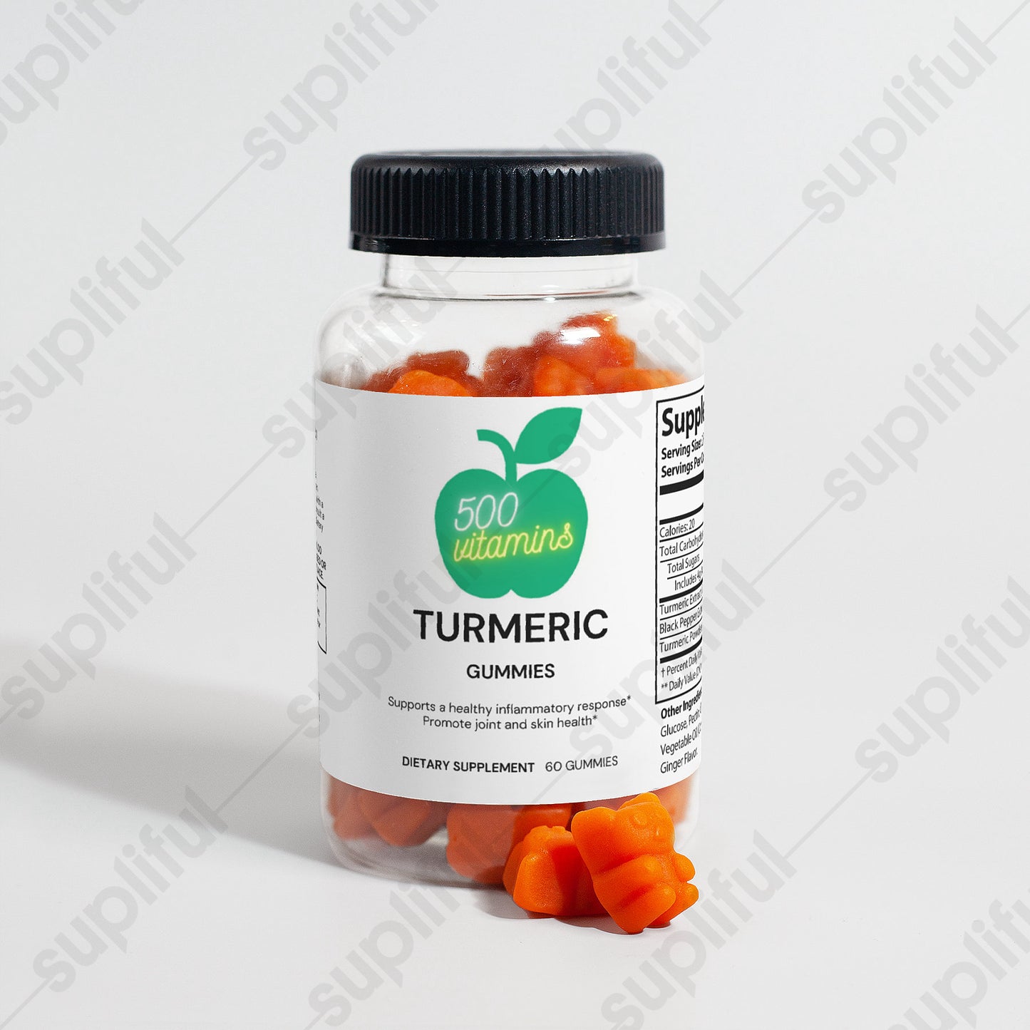 Turmeric Gummies by 500vitamins - anti-inflammation