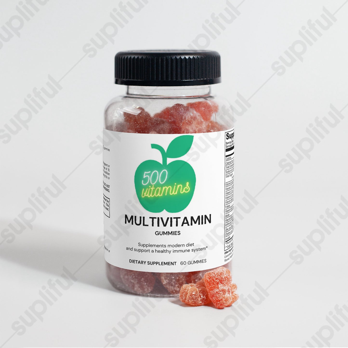 Multivitamin Bear Gummies, help enhance memory, heart health, boost immune system Adult)