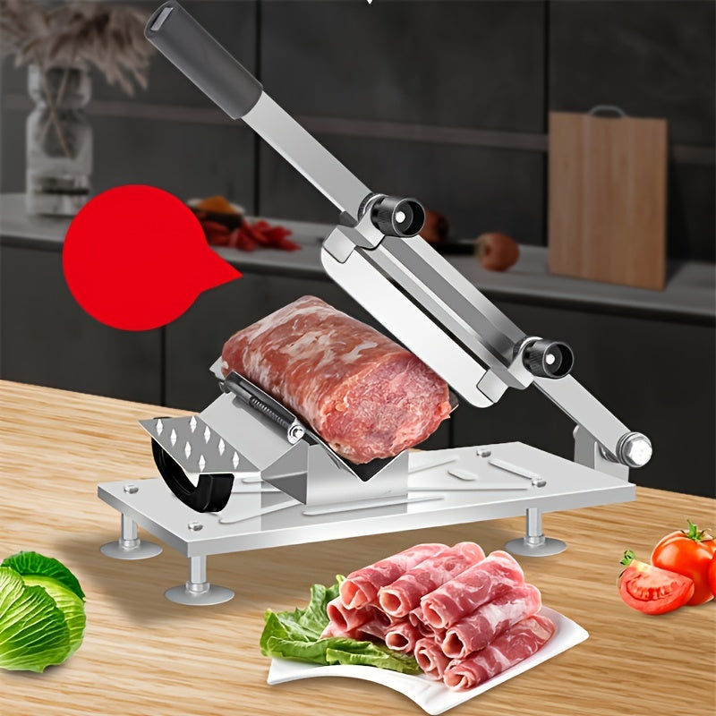 1pc Premium Kitchen Slicer - Effortlessly Cut Meat, Fruits & Veggies with Adjustable Thickness - Durable & Versatile Cutting Tool