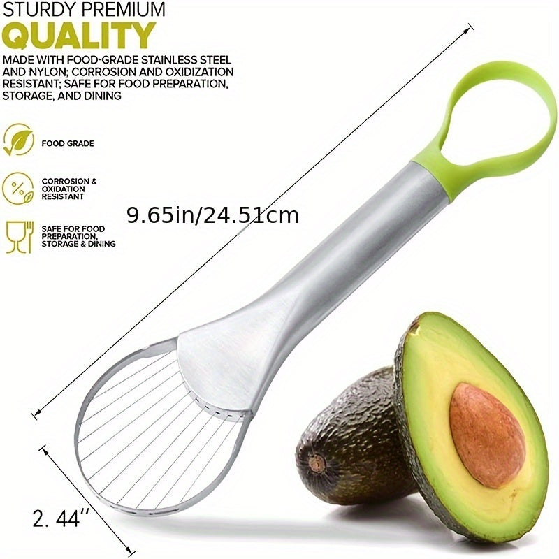 1pc All-in-One Avocado Prep Tool - Slicer, Pitter, Masher, and Peeler | Kitchen Essential for Effortless Avocado Handling