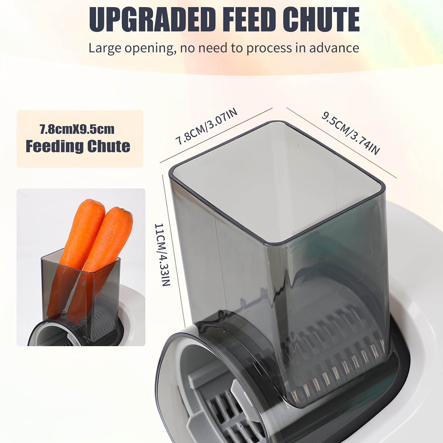 Electric Cheese Grater, Electric Slicer Shredder, Electric Vegetable Slicer Salad Maker, Fruit Cutter