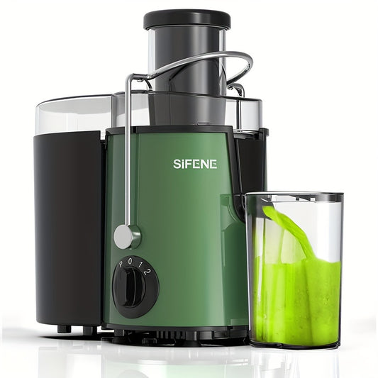 SiFENE Big Mouth Centrifugal Juicer - 500W Fast Juicing Machine with 3" Wide Chute, Easy to Clean, BPA-Free, Stainless Steel Design for Fruits and Vegetables