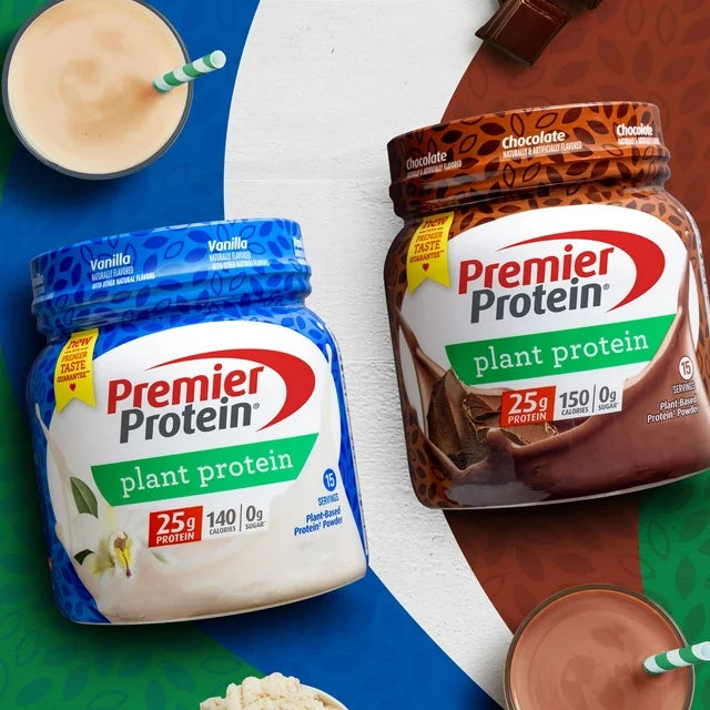 Premier Protein Powder Plant Protein, very good tasty Chocolate flavor, 25g Plant-Based Protein,