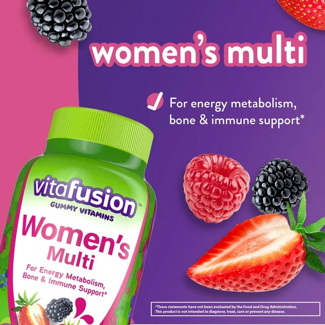 Womens Multivitamin Gummies, Daily Vitamins for Women, Berry Flavored, 150 Count