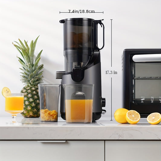 GODOR Elite Slow Masticating Juicer - 600z High-Capacity Hopper, 17.3" Tall x 7.4" Wide, Easy-Clean Extractor for Fruits and Vegetables, Ultra-Quiet Motor