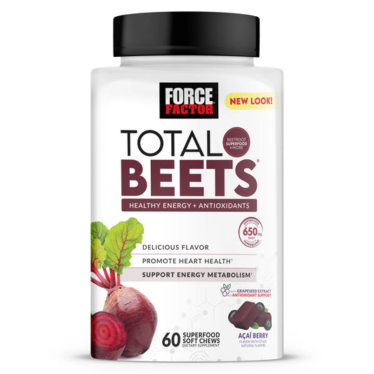 Total Beets Soft Chews with Beetroot Supplement, 60 Chews