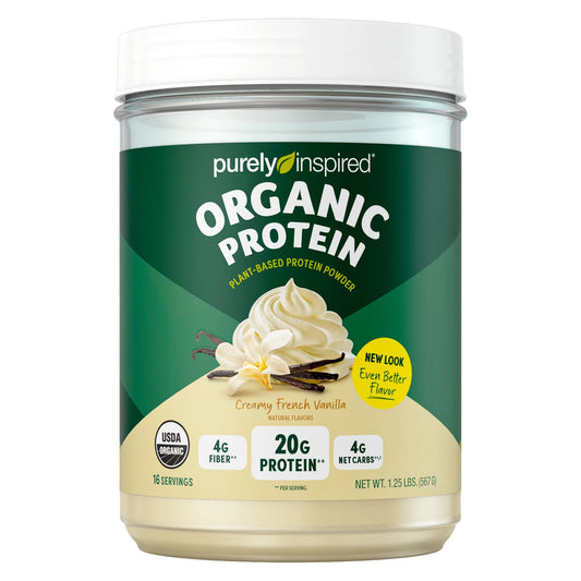 Purely Inspired Organic Plant-Based Protein Powder, Vanilla, 22g Protein, 1.35 lbs