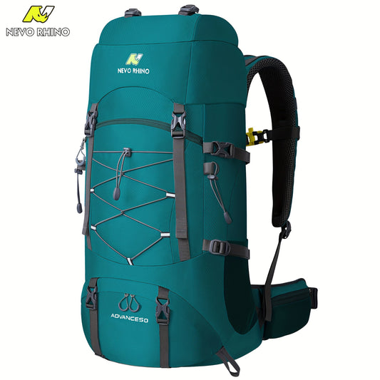 NEVO RHINO Waterproof Hiking Backpack 13.21gal, Camping Backpack With Rain Cover, Hiking Travel Mountaineering Backpack