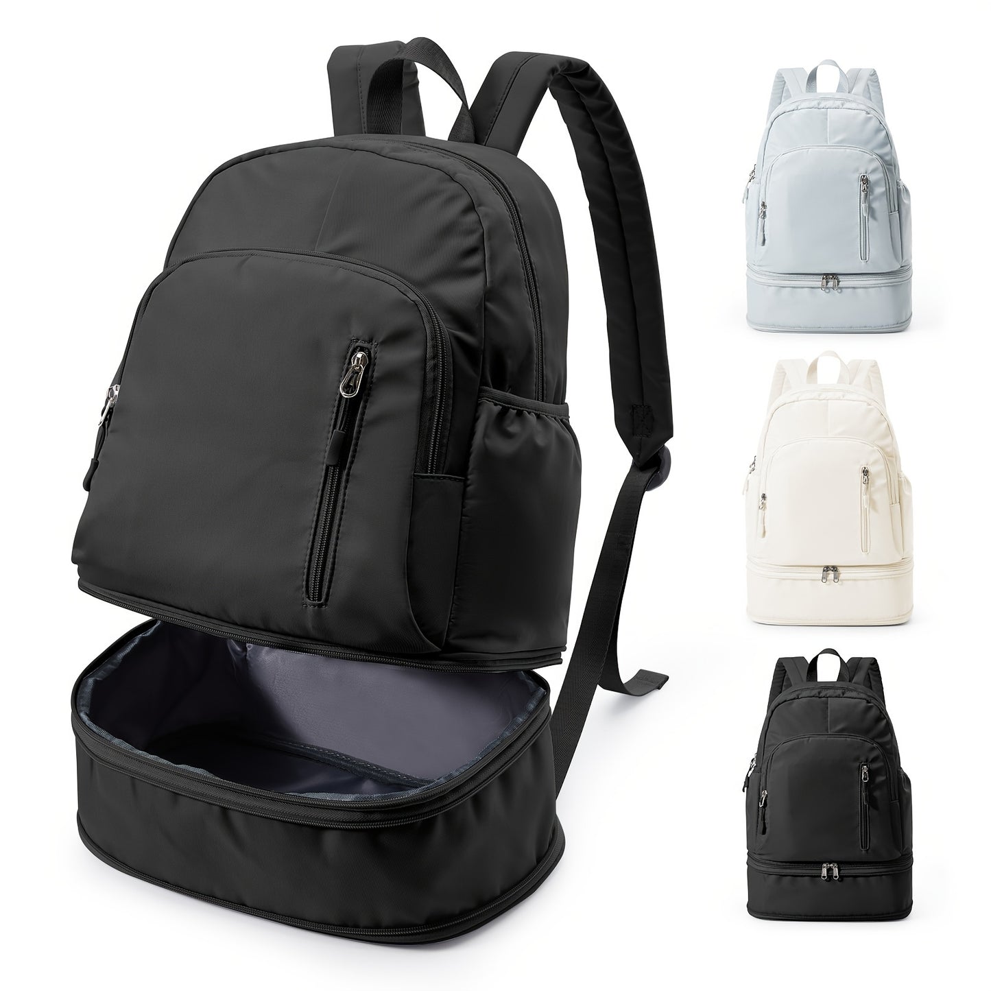 Expandable Wet, Shoe Compartment, Travel & Gym Backpack, Multipurpose Daypack for Men, Water-Resistant with Laptop Pocket