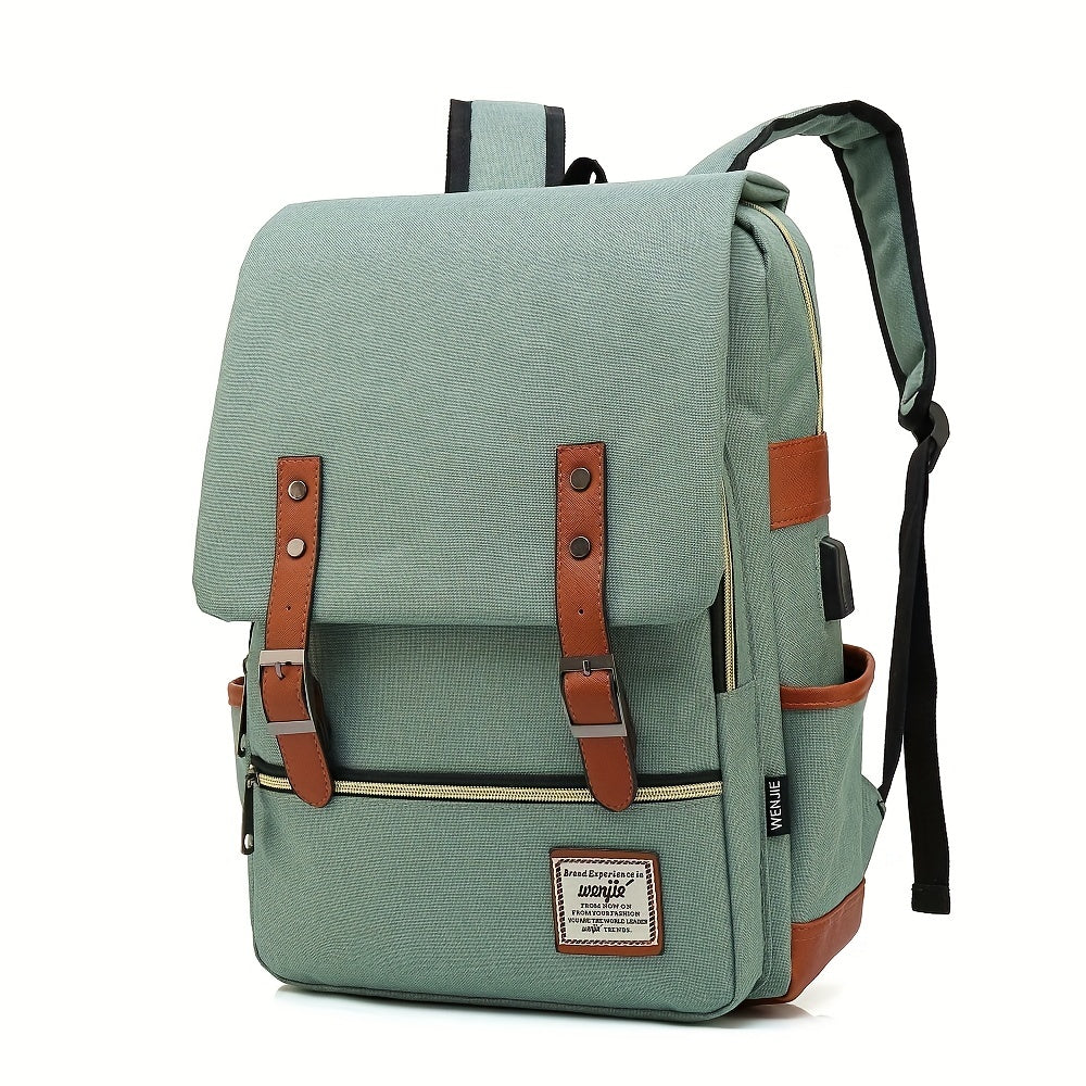 Versatile Explorer Backpack - Spacious, Water-Resistant, Multi-Compartment Design with Belt Decoration, Padded Shoulder Straps